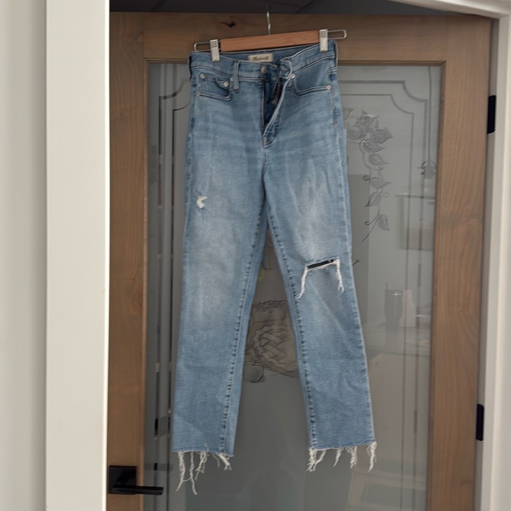 Madewell perfect vintage distressed jeans